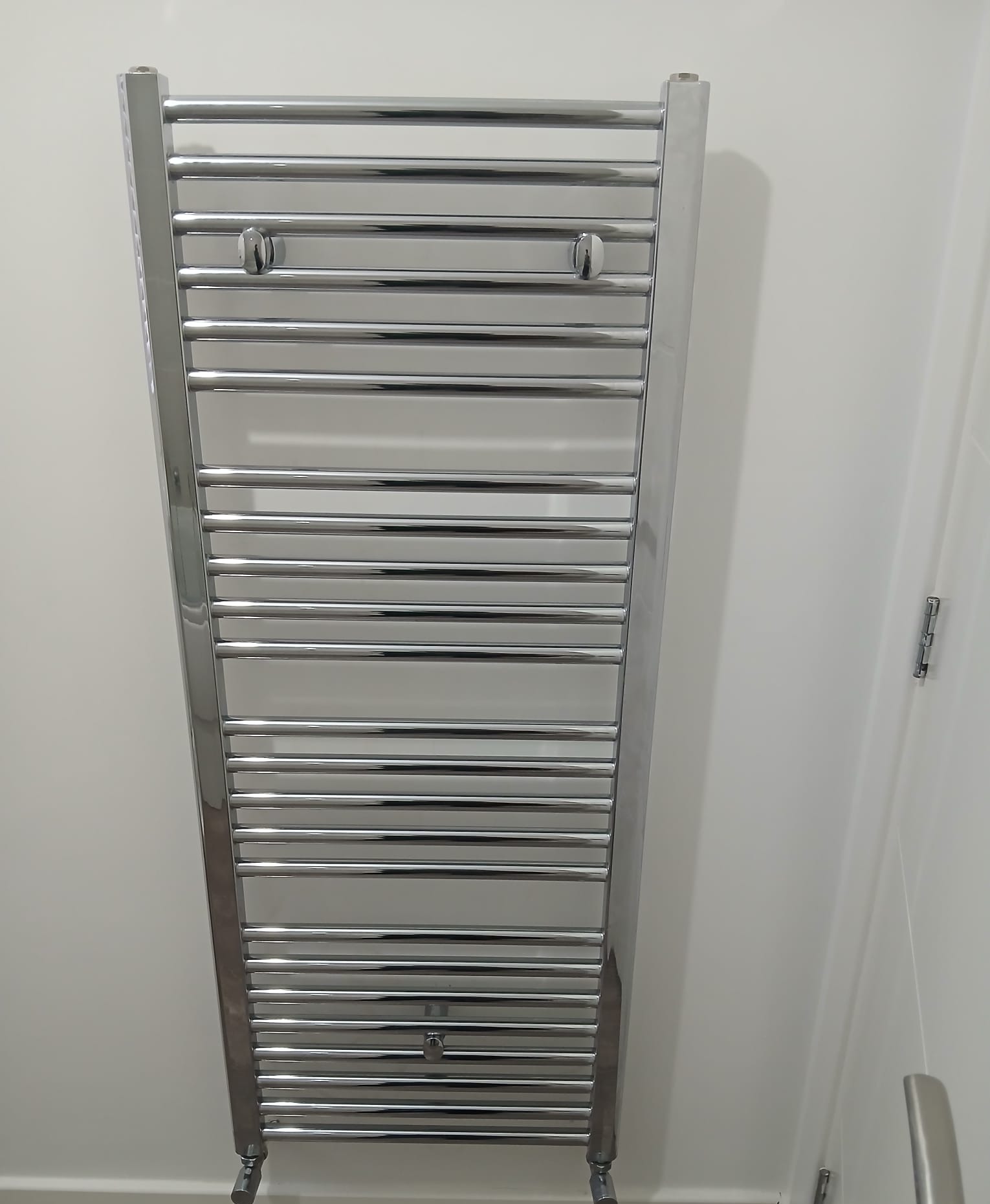 Chrome Heated Towel Rail Polishing